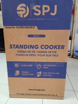 SPJ Free Standingcooker, 2gas Burners + 2hot Plates Dualoven