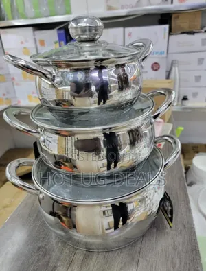 3pcs Kaisa Villa Stainless Steel Cookware Set Cooking Pots