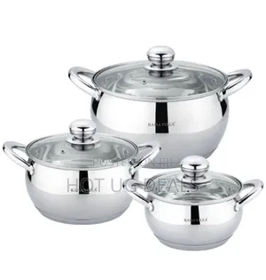 3pcs Kaisa Villa Stainless Steel Cookware Set Cooking Pots