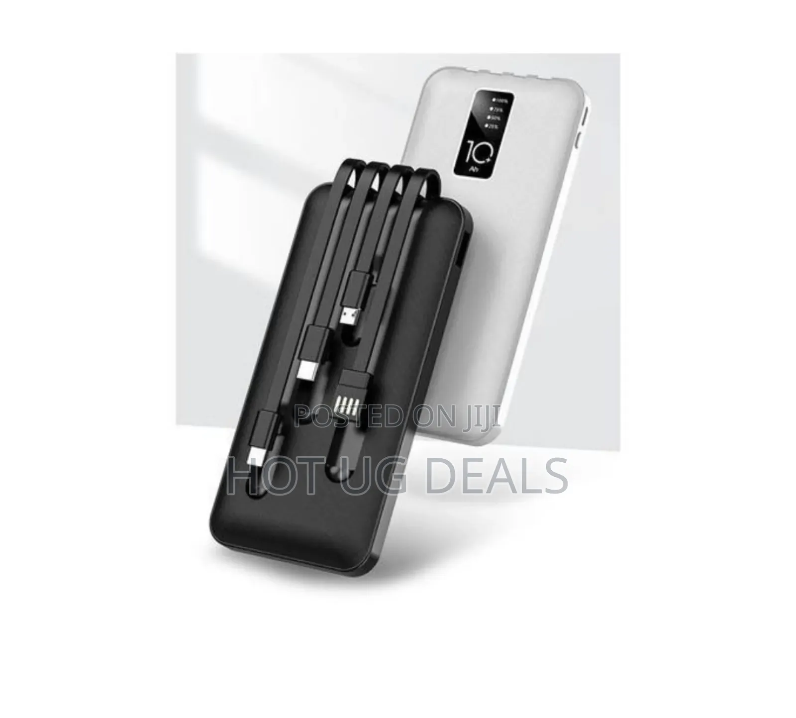 Digital Charging 10000mah Power Bank - Black, White
