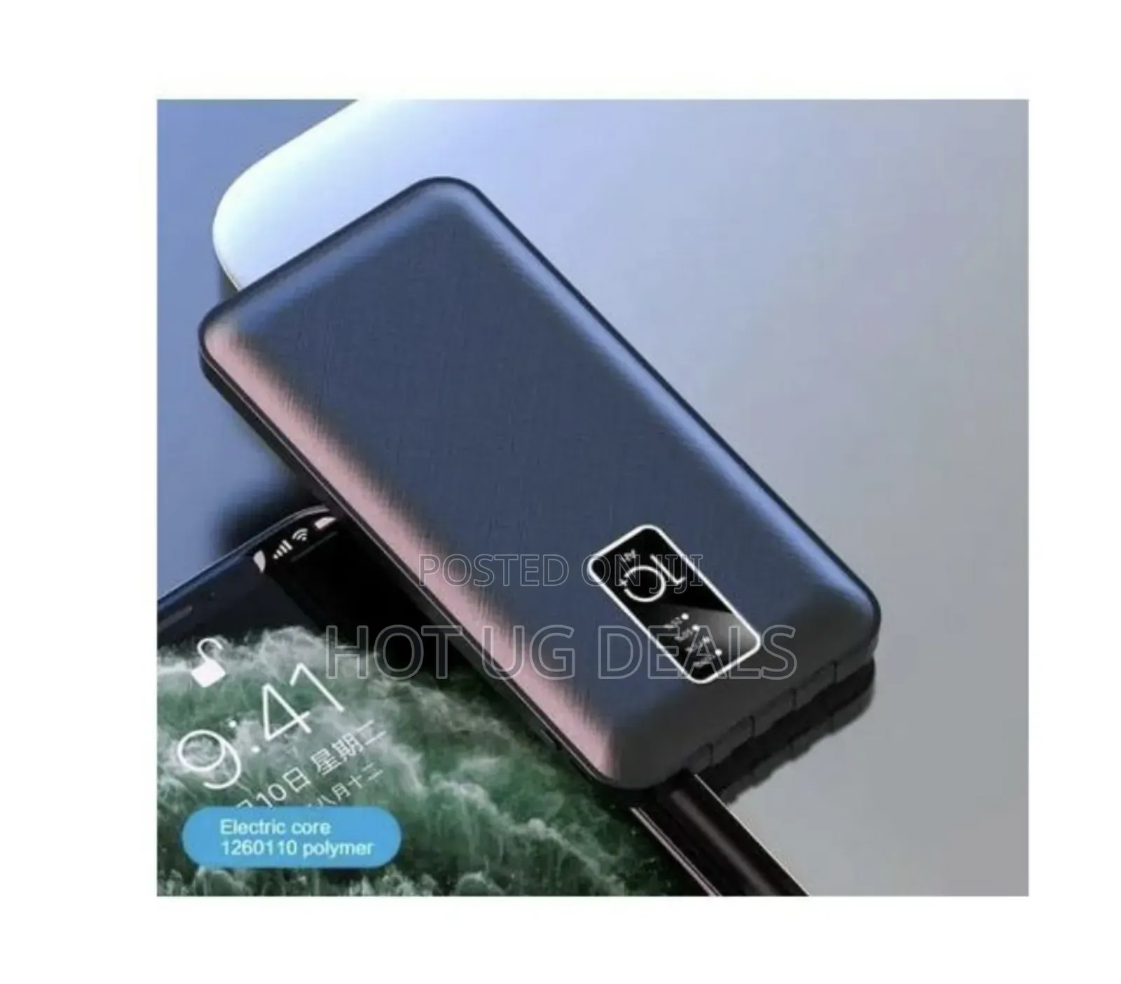Digital Charging 10000mah Power Bank - Black, White