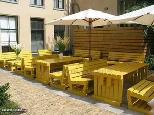 Outdoor Bar Pallet Seats Call Us On