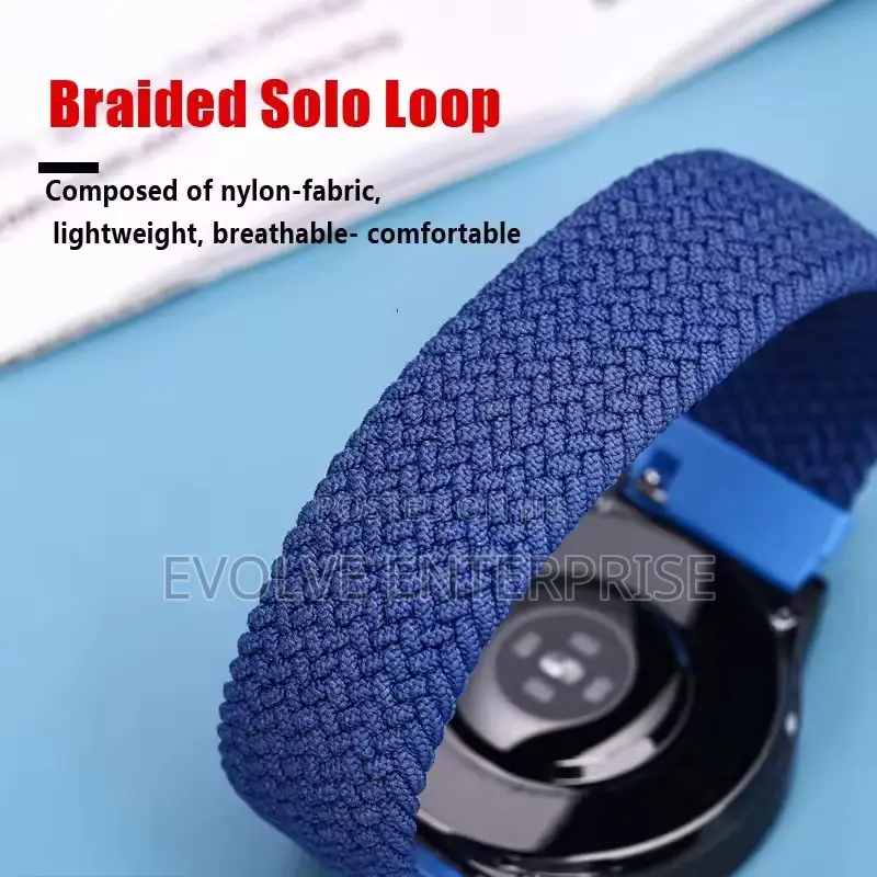 Braided Solo Loop Strap for Samsung Galaxy Watch 22mm