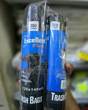 New Excellent Black 200 LTRS Gabbage Bags