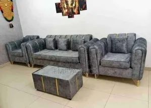Gold Gray Sofa Set