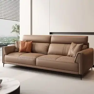 Leather Sofa Be Cream