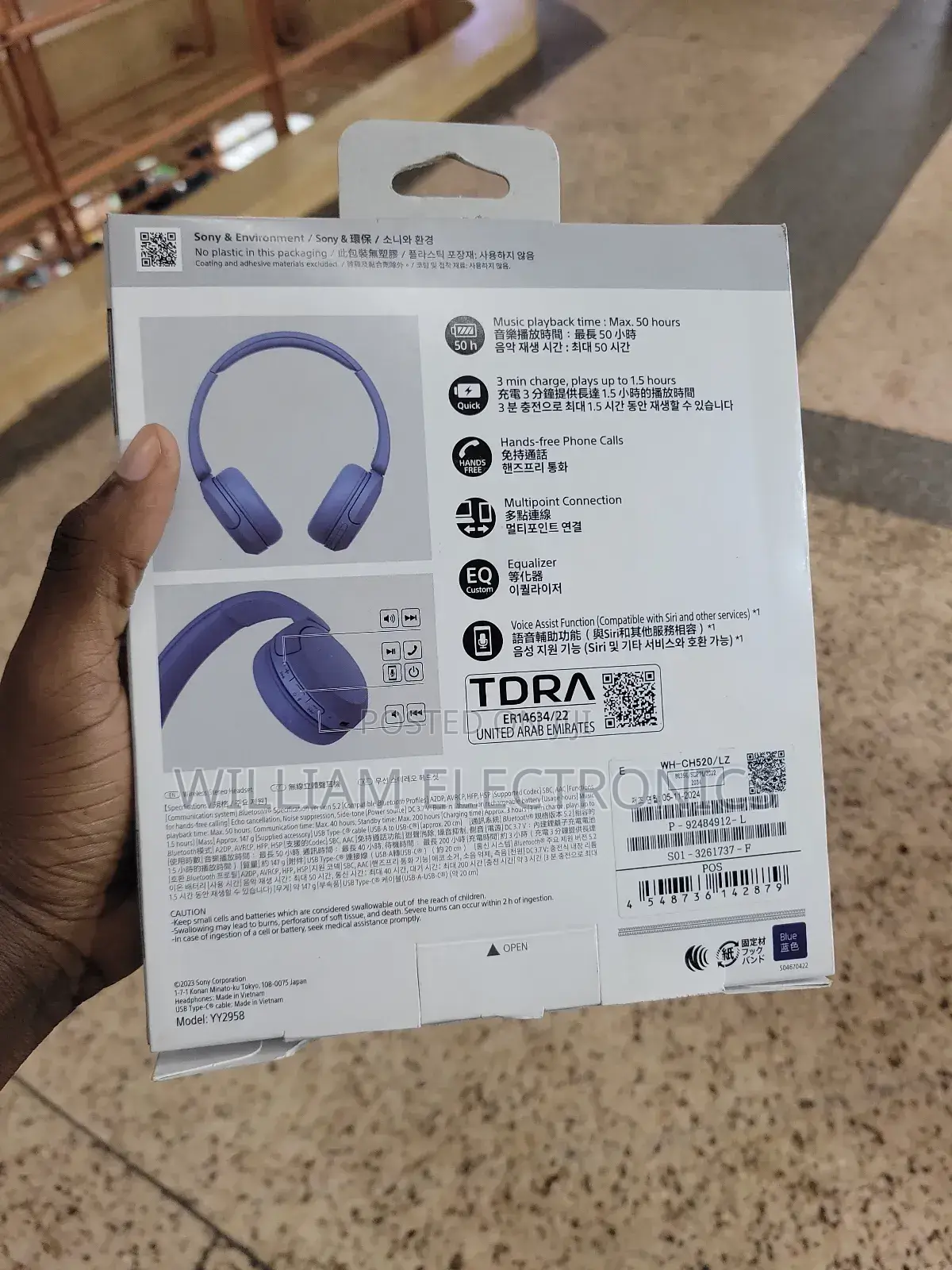 Sony WH-CH520 Headphones