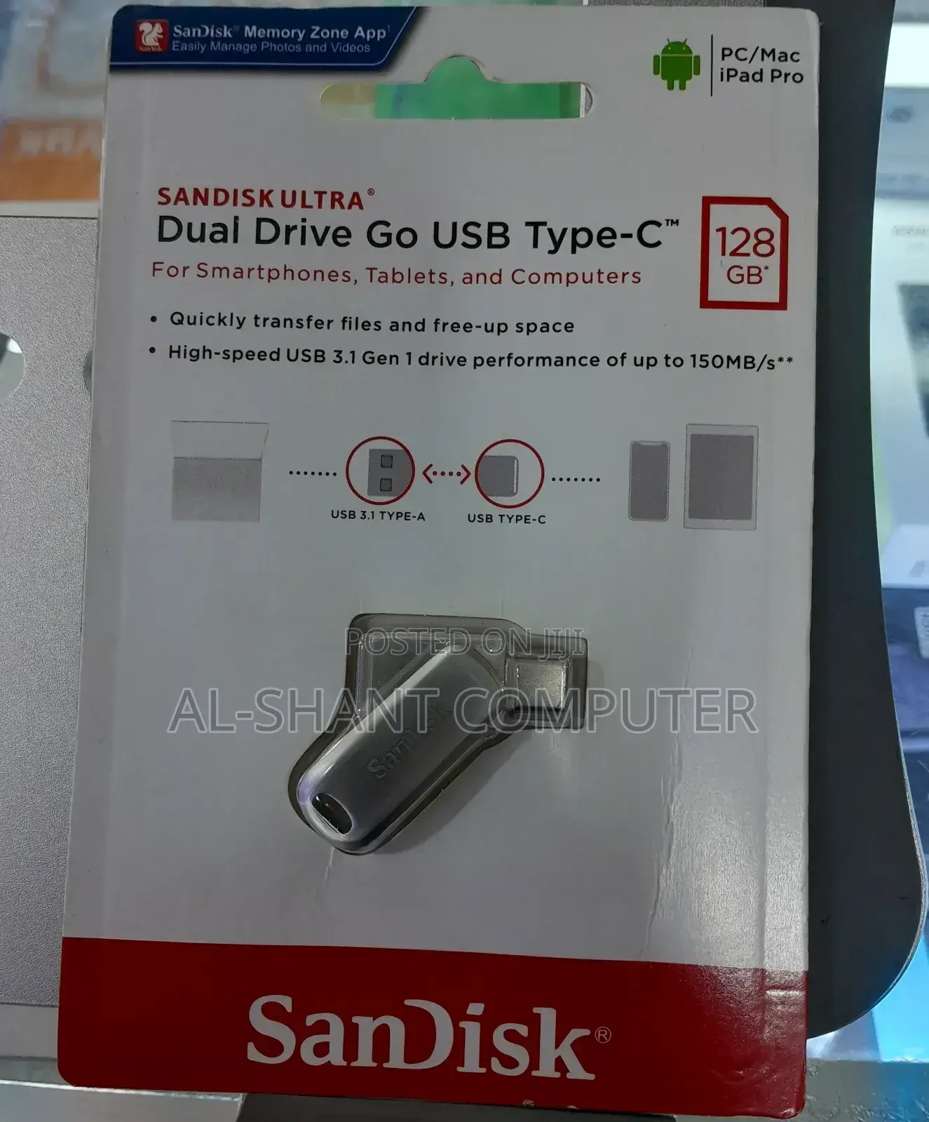 Dual Drive/128gb USB Type-C Flash Drive