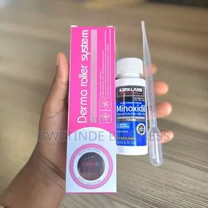 Kirkland Minoxidil 5% With Derma Roller 0.5m/1.5mm Original)