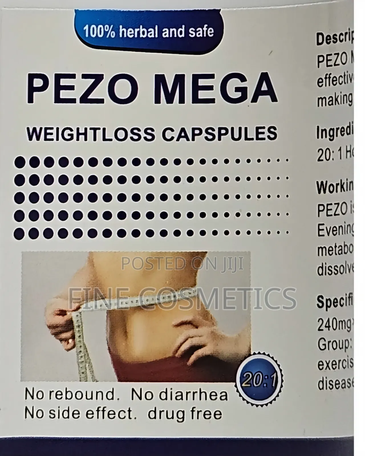 Wholesale Only | PEZO MEGA Weight Loss Slimming Fat Capsules