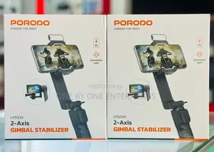 Porodo 2-Axis Gimbal Stablizer - Black