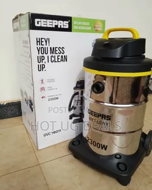 Geepas 18 L 2-in-1 Wet Dry Vacuum Cleaner Steel Drum