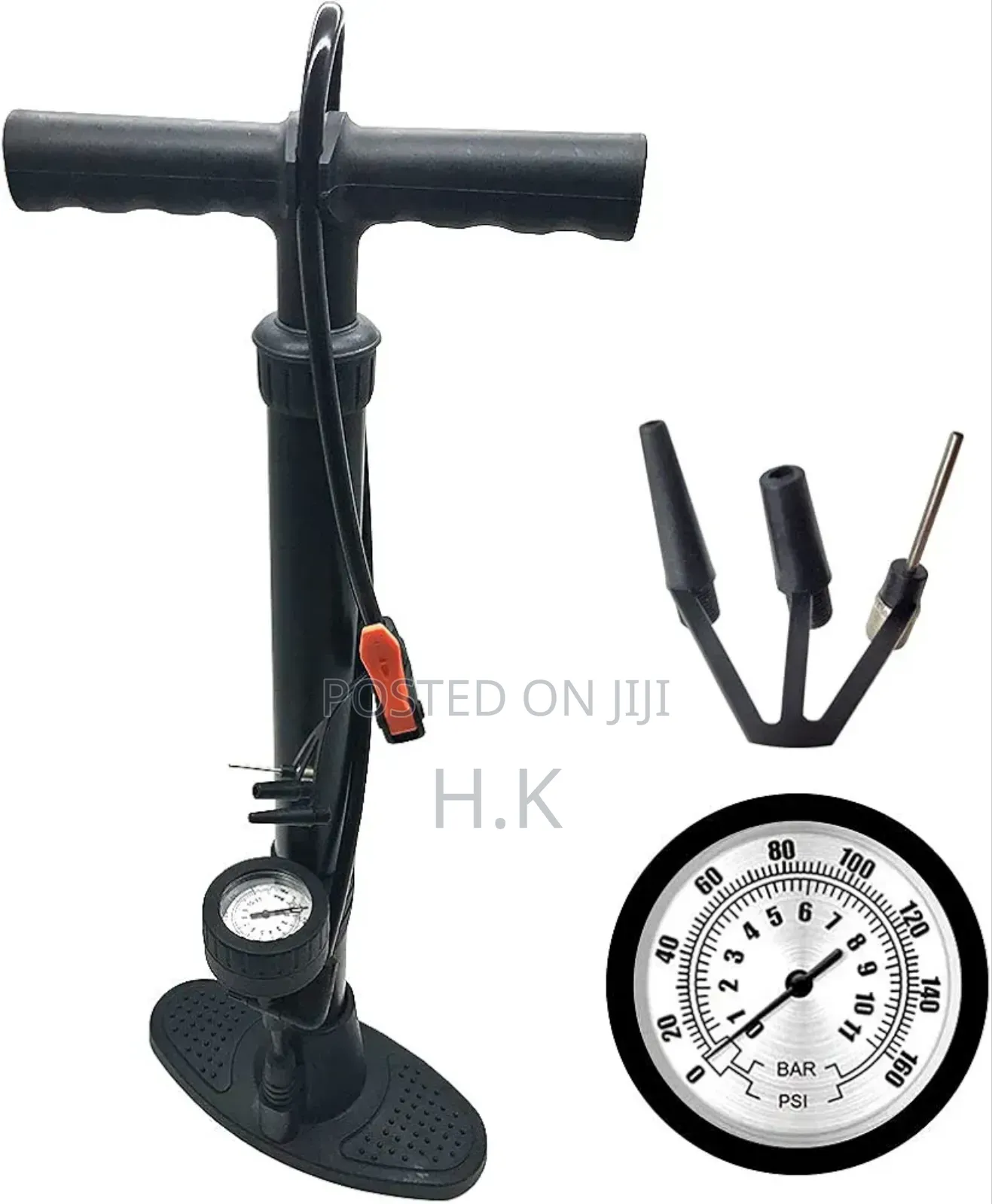 High-Pressure Bicycle Floor Pump