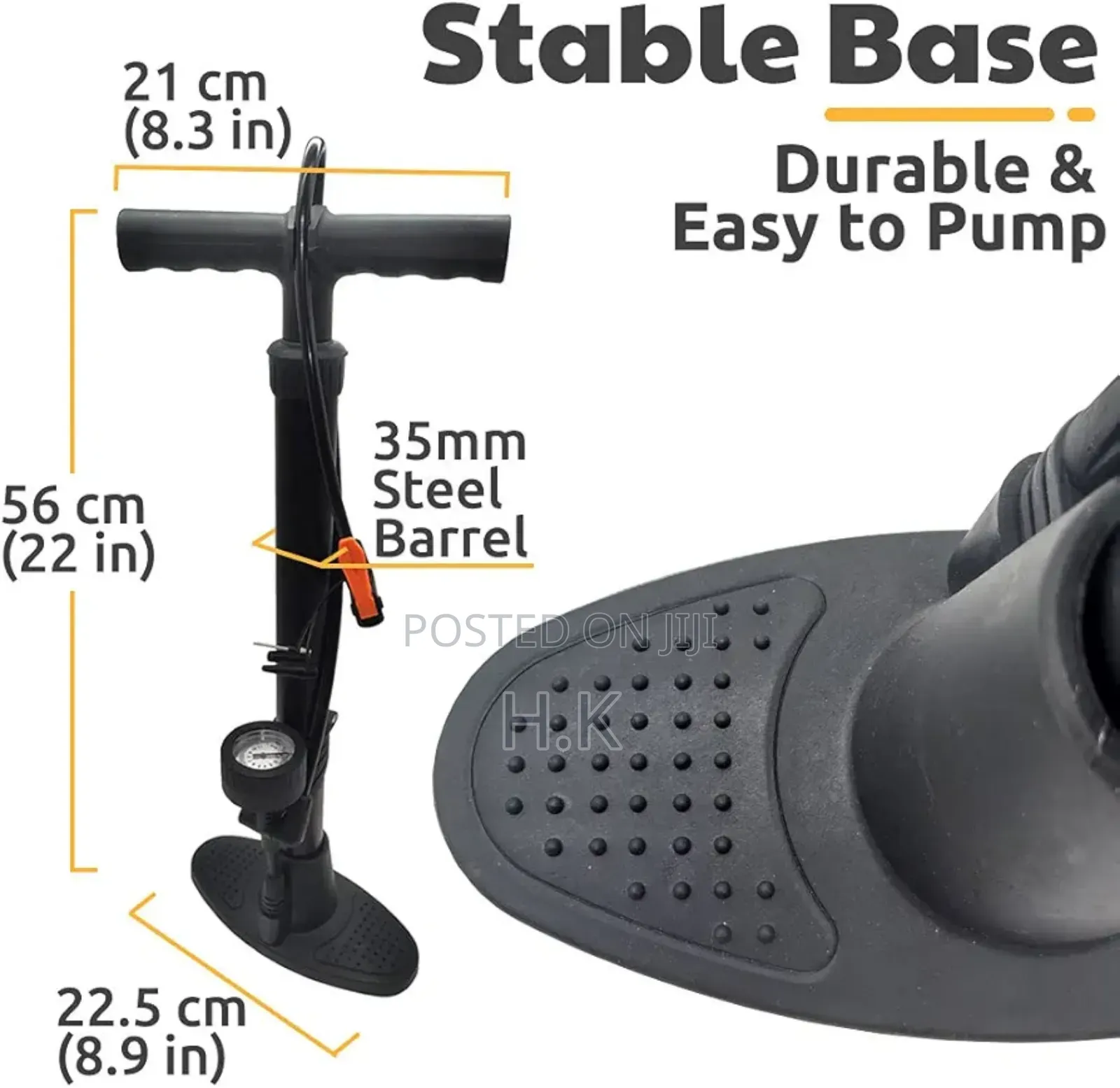 High-Pressure Bicycle Floor Pump