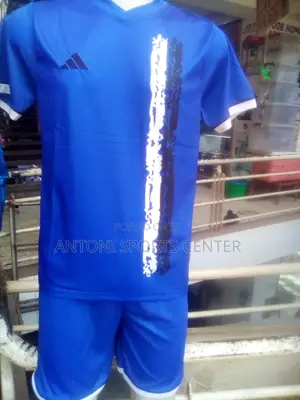 Blue Plain Adidas Jersey