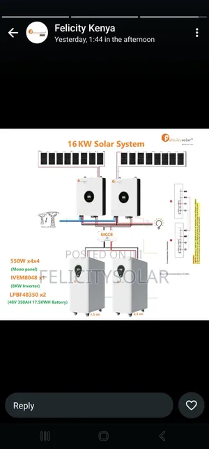 Solar System 8kva,17.5kw Lifepo4 48v