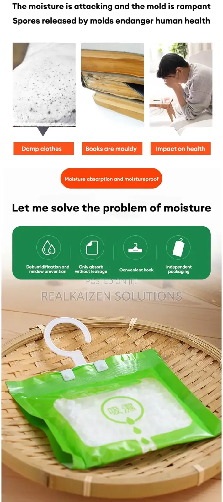 Moisture Absrober Pellets | Dehumidification Bag