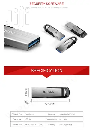 Sandisk Ultra Flair CZ73 USB Flash Drive 256GB