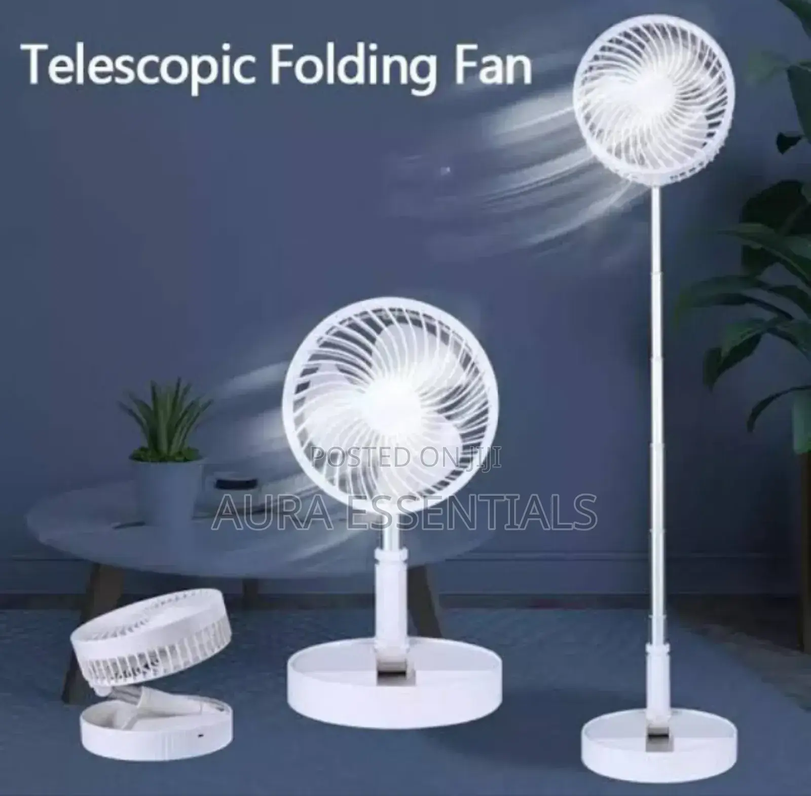 Foldable Portable and Rechargeable Fan