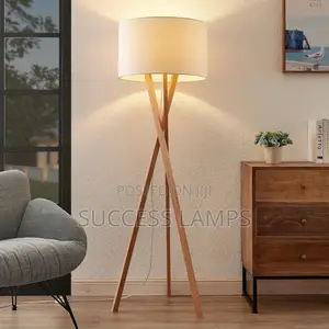 Wooden Tripod Floor Lamps