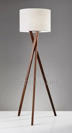 Wooden Tripod Floor Lamps
