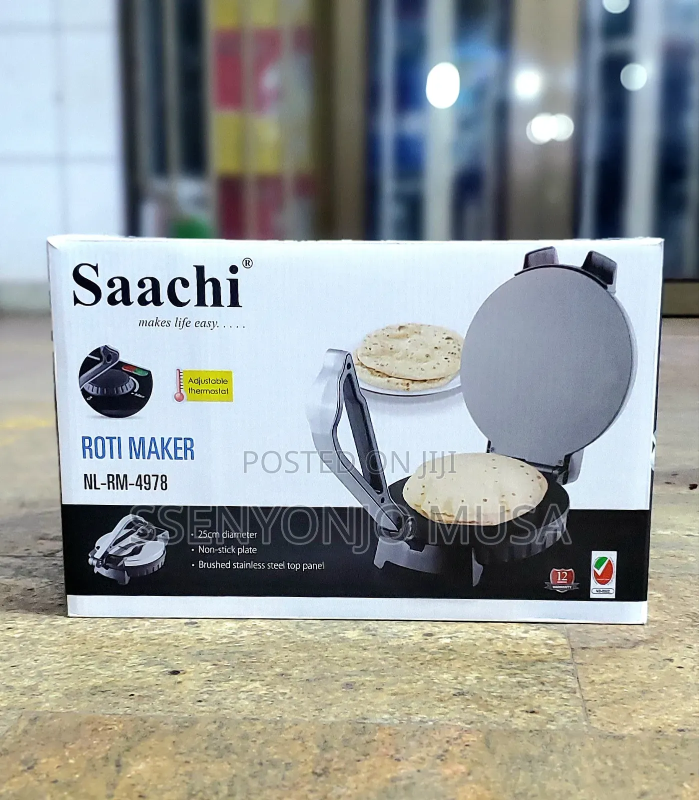 Saachi Roti Maker Nl-Rm-4978 Adjustable Thermostatic
