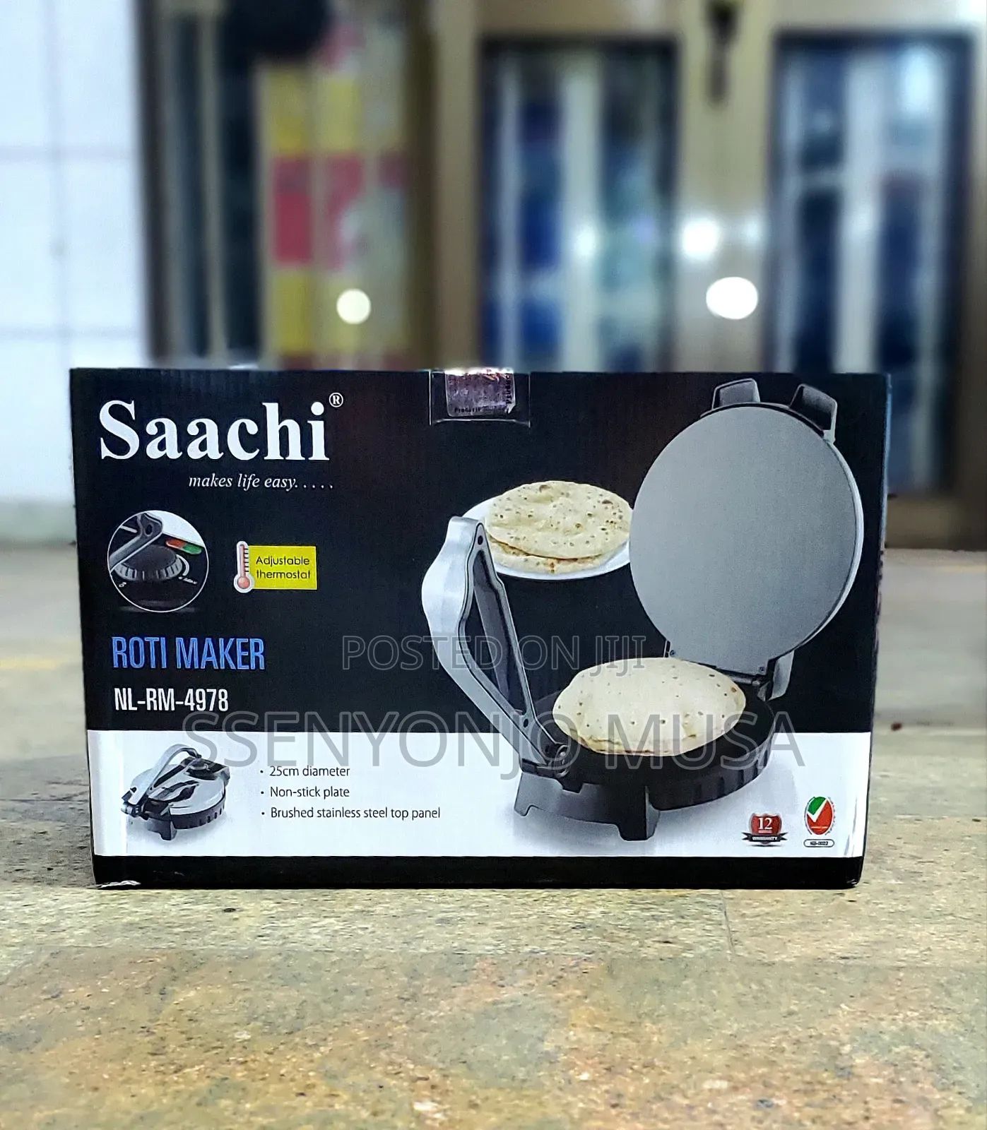 Saachi Roti Maker Nl-Rm-4978 Adjustable Thermostatic
