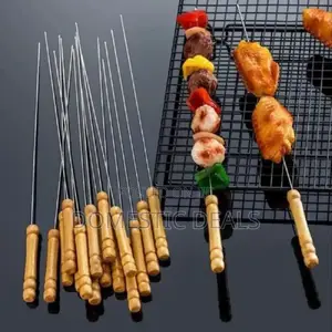 12pcs BBQ Skewers With Wooden Handle