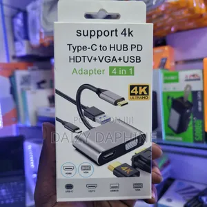 Type-C to Hub Pd Hdtv+Vga+Usb
