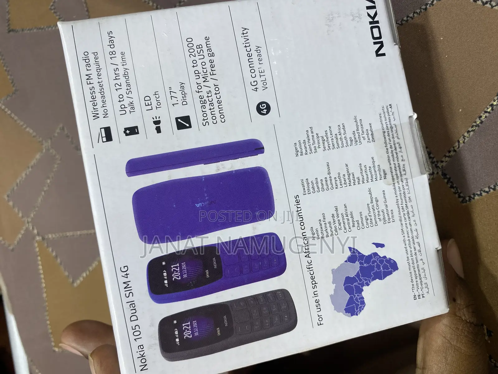 New Nokia 105 Black