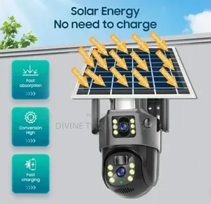 V380 Pro 4g Solar Security Camera Dual Lens PTZ Outdoor Sim