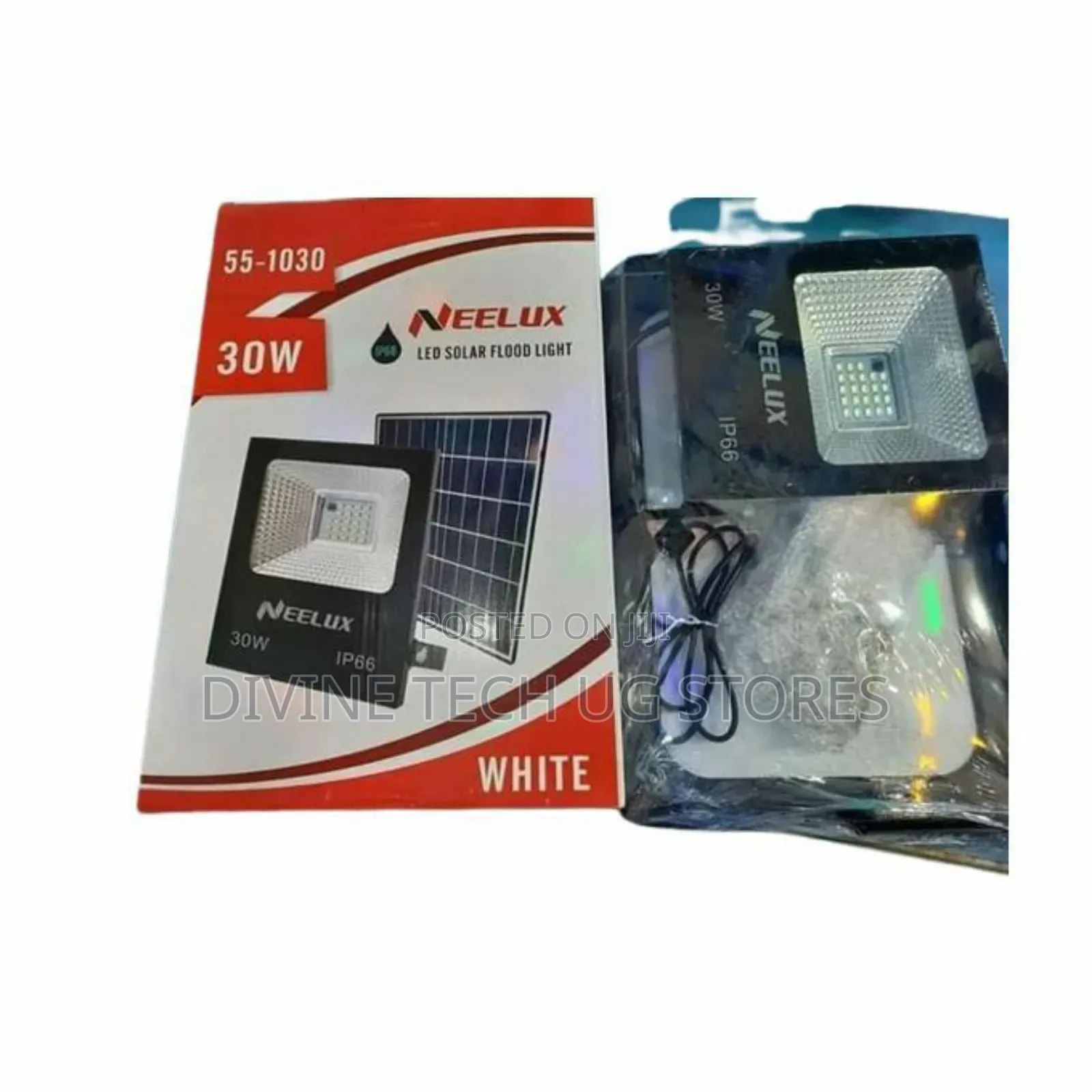 Neelux 30W Solar Floodlight + Panel