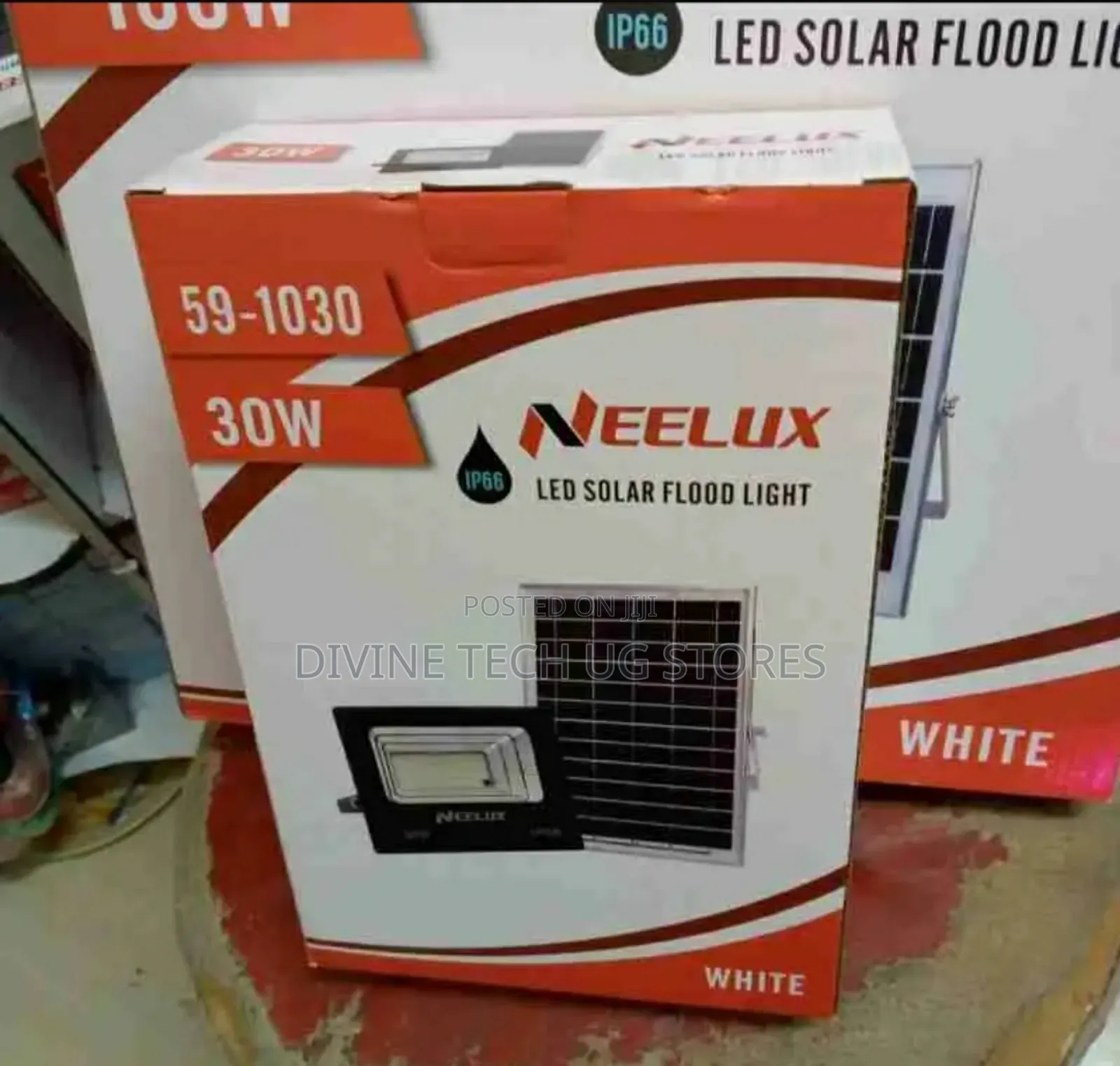 Neelux 30W Solar Floodlight + Panel