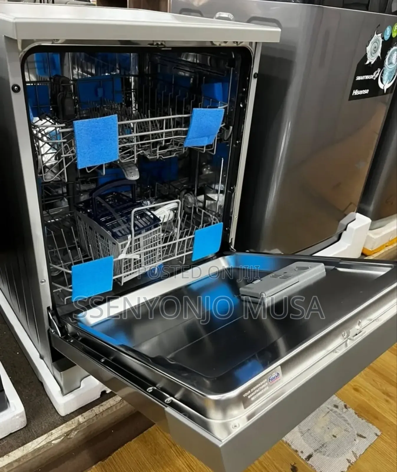 Hisense H13dess 13 Plates Setting Dishwasher, Inox Finish