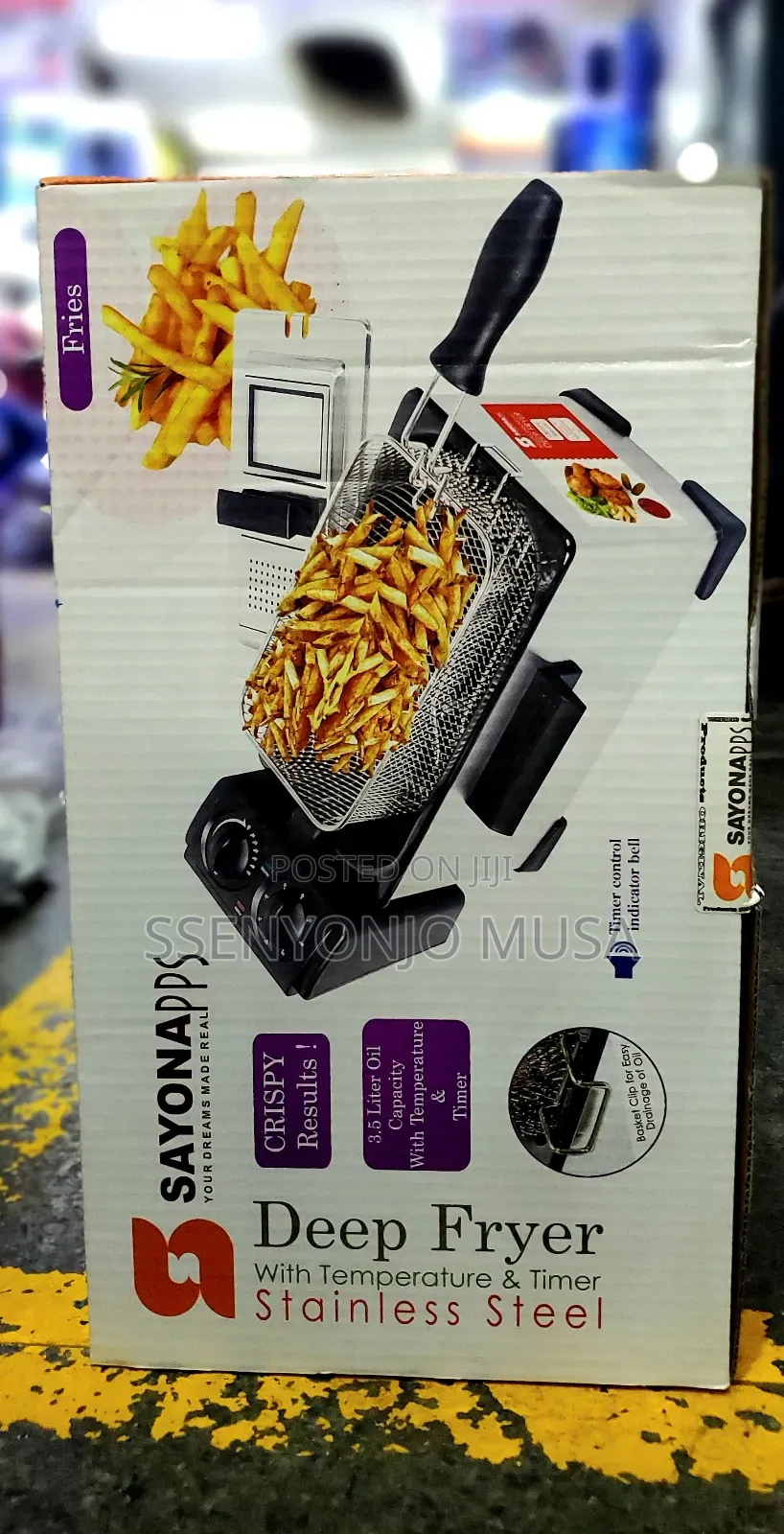 Sayona SDF-4566 Deep Fryer With Temperature Timer