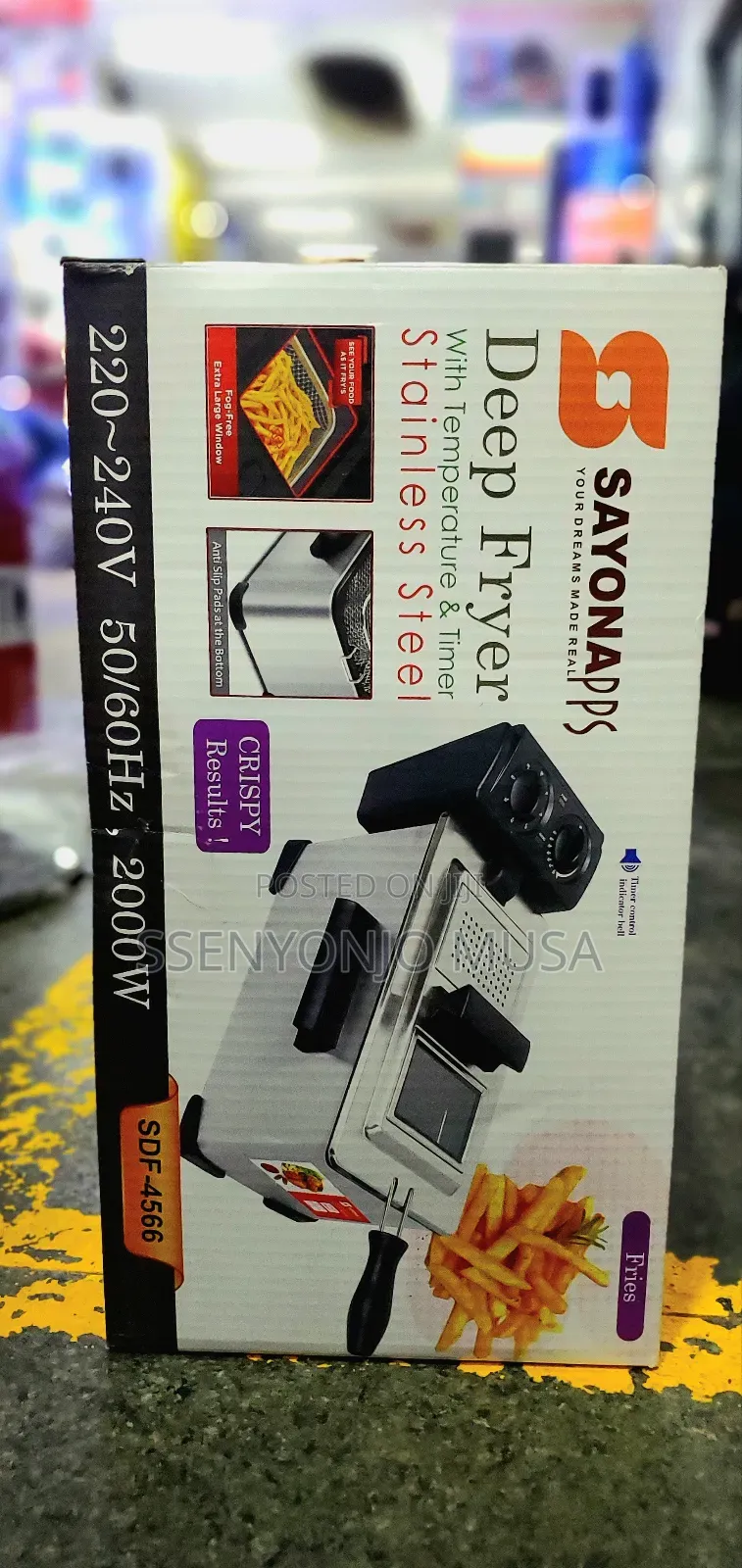 Sayona SDF-4566 Deep Fryer With Temperature Timer