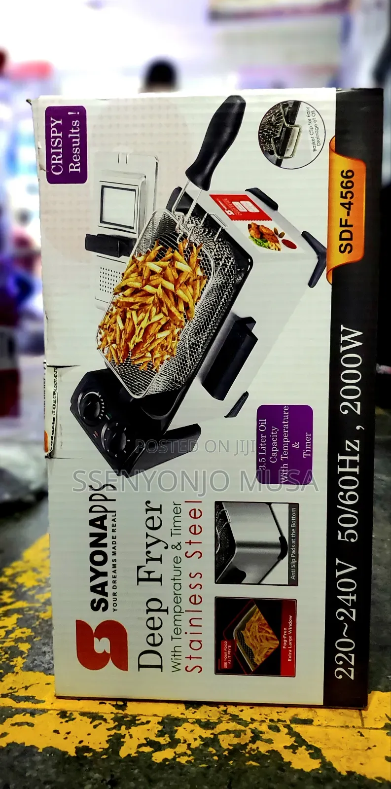 Sayona SDF-4566 Deep Fryer With Temperature Timer