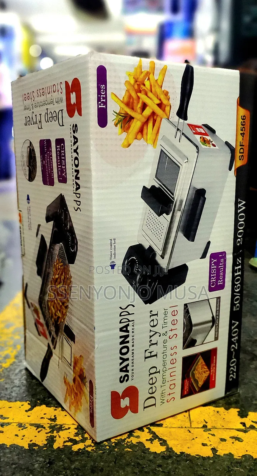 Sayona SDF-4566 Deep Fryer With Temperature Timer