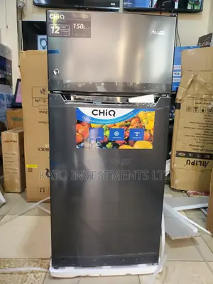 Chiq 150litrs Double Door Gray