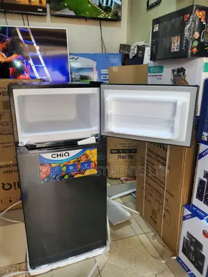 Chiq 150litrs Double Door Gray