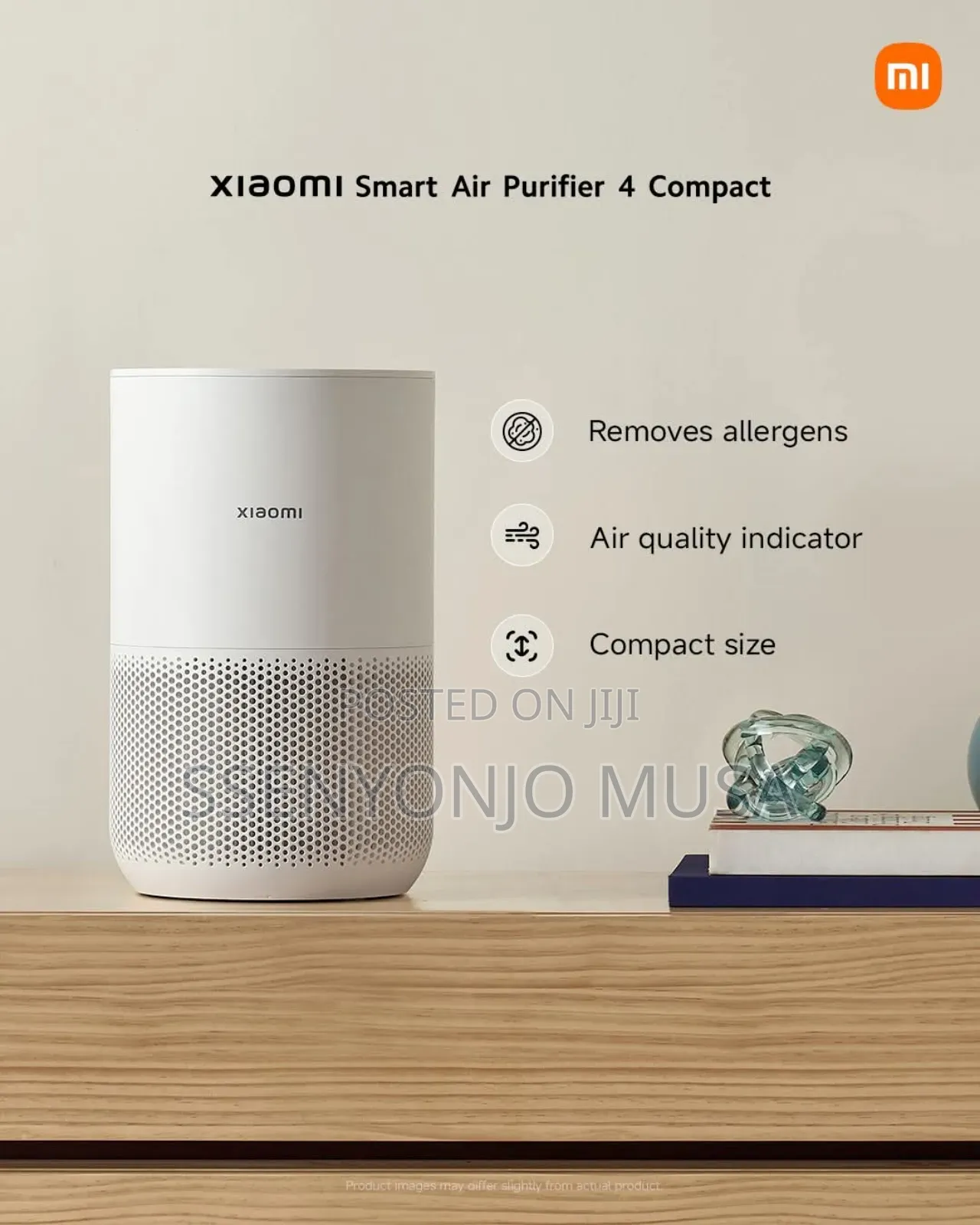 Xiaomi Mi Air Purifier 4 Compact, White, Eu Version