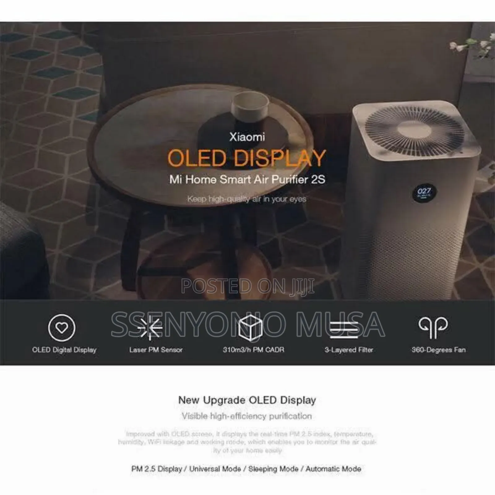 Xiaomi Smart Air Purifier 4 Lite, Voice Control, Oled Touch-
