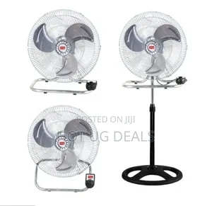 Onida Plus 3 in 1 18 Inch Industrial Fan - Silver Black