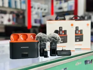 Porodo Lavalier Microphones Type-C Connector IOS Adapter