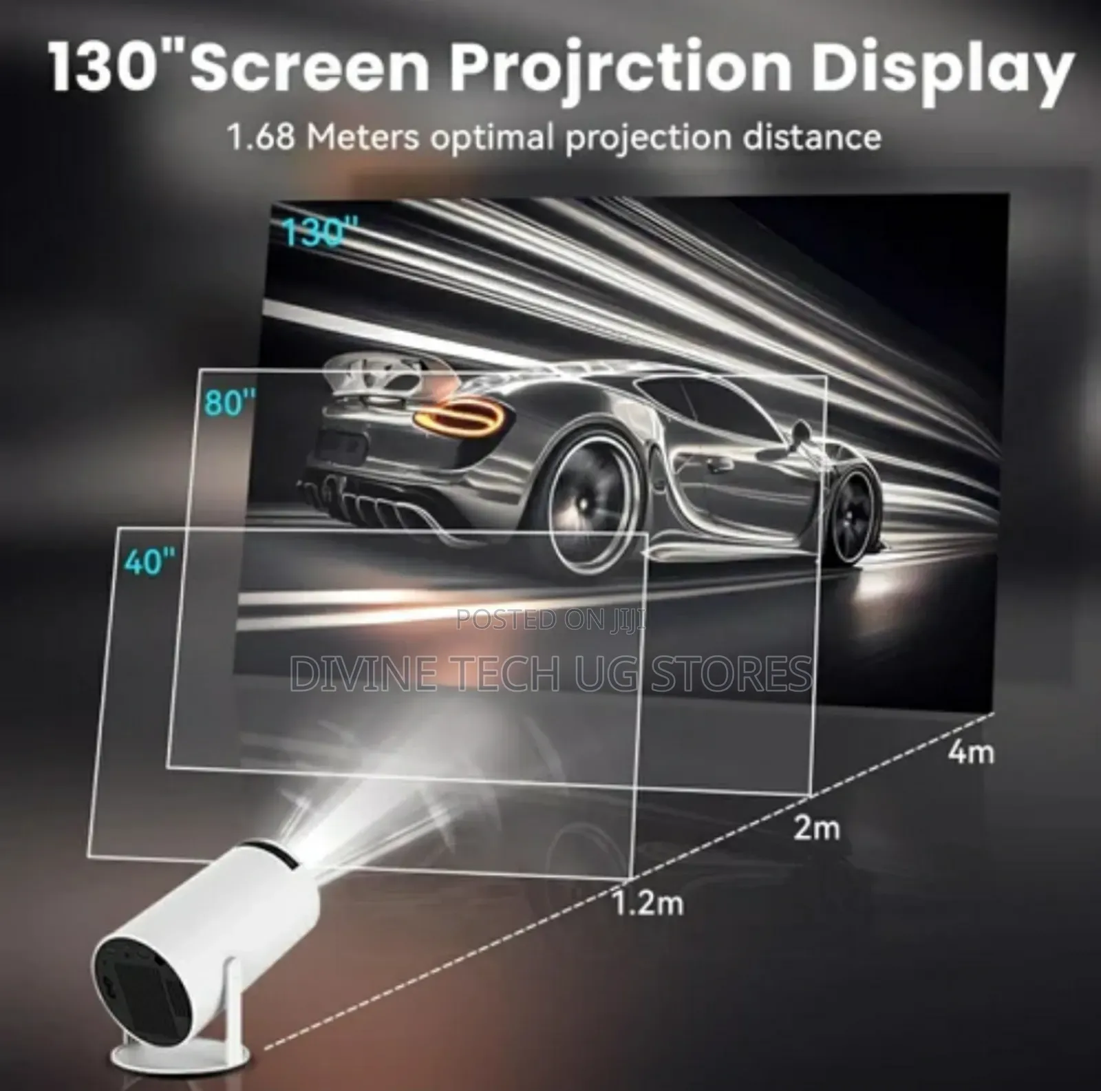 Full HD Smart Mini Projector -Smart Wireless App Projector