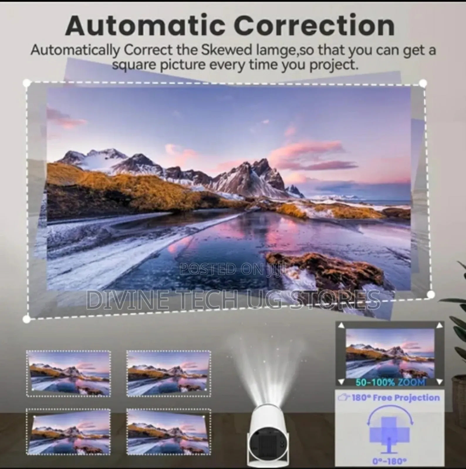 Full HD Smart Mini Projector -Smart Wireless App Projector