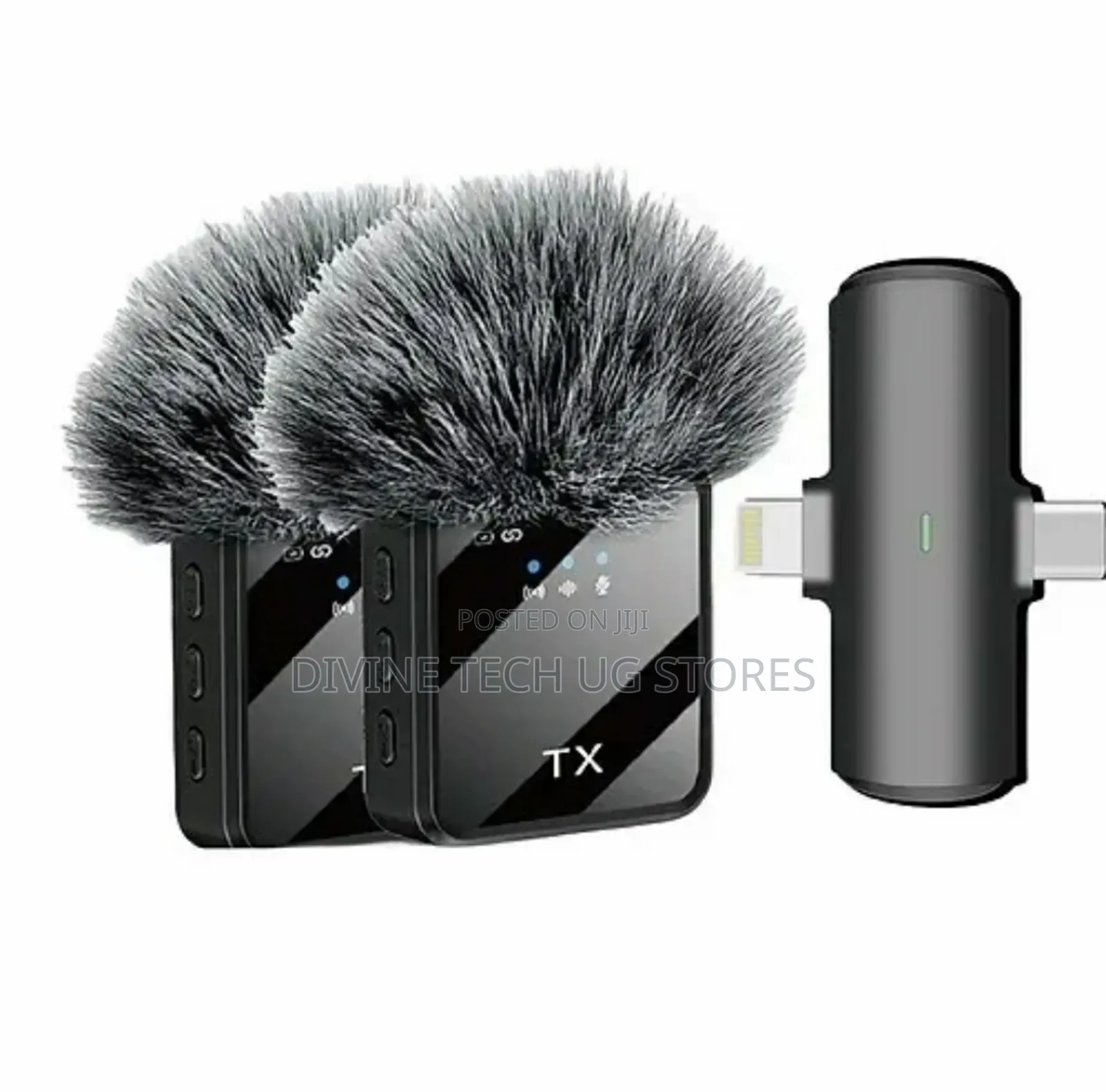 F15-2 2in1 Wireless Lavalier Microphone Type C + I Phone