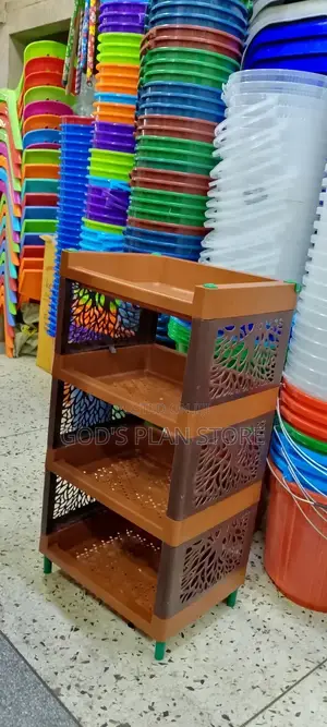 Plastic Kitchen Rack Trolley