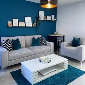 Classic Blue Sofa Set