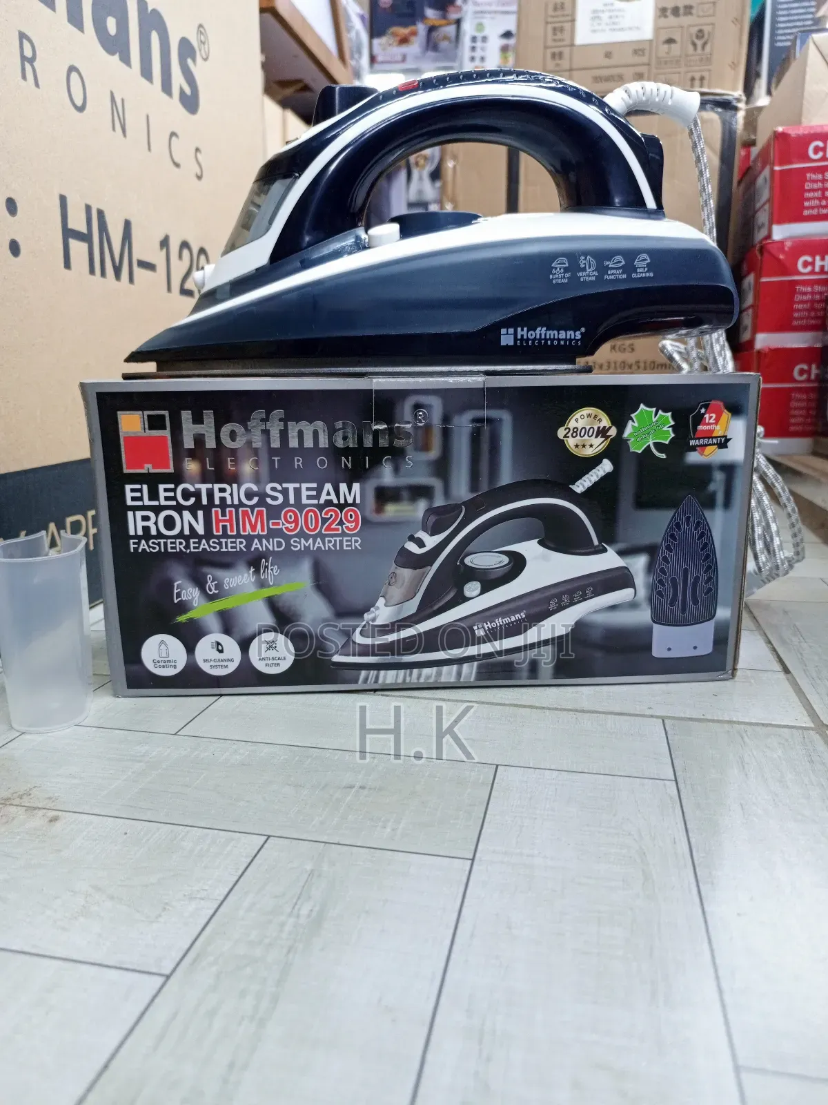 Hoffmans Electronics Electric Steam Iron HM-9029.